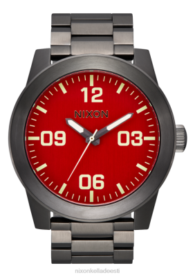 Nixon kehaline roostevaba teras ZZHP69 | Nixon Kellad punane/relvmetall