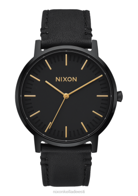Nixon porteri nahk ZZHP60 | Nixon Kellad kõik must/kuldne