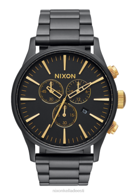 Nixon valve krono ZZHP74 | Nixon Kellad matt must/kuldne